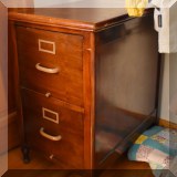 F101. Wooden file cabinet. 